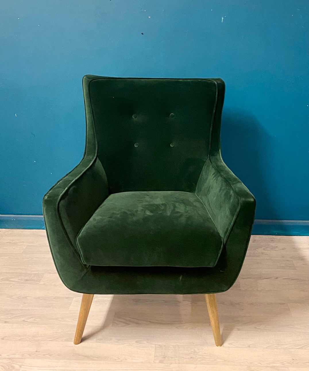 puffin emerald green armchair