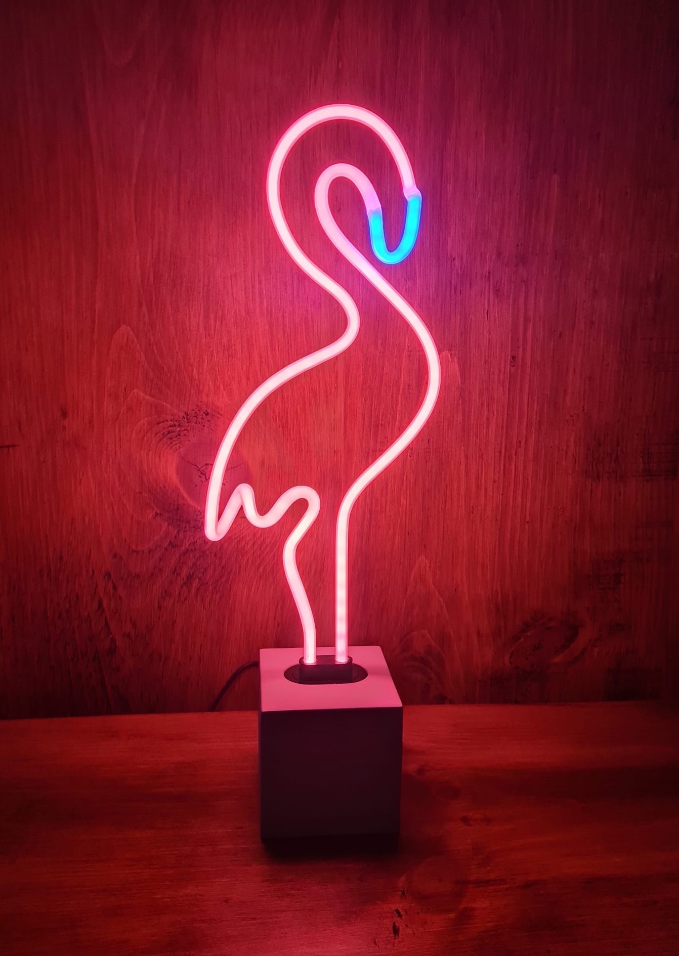 Neon Flamingo Sign • Zoo Interiors